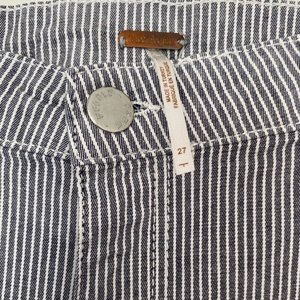 Free People Pinstripe Skinny Jeans